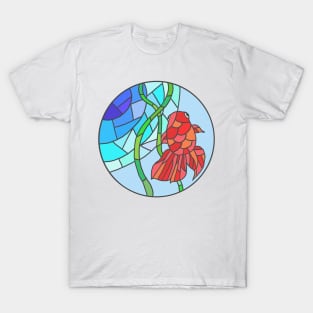 Stained glass goldfish T-Shirt